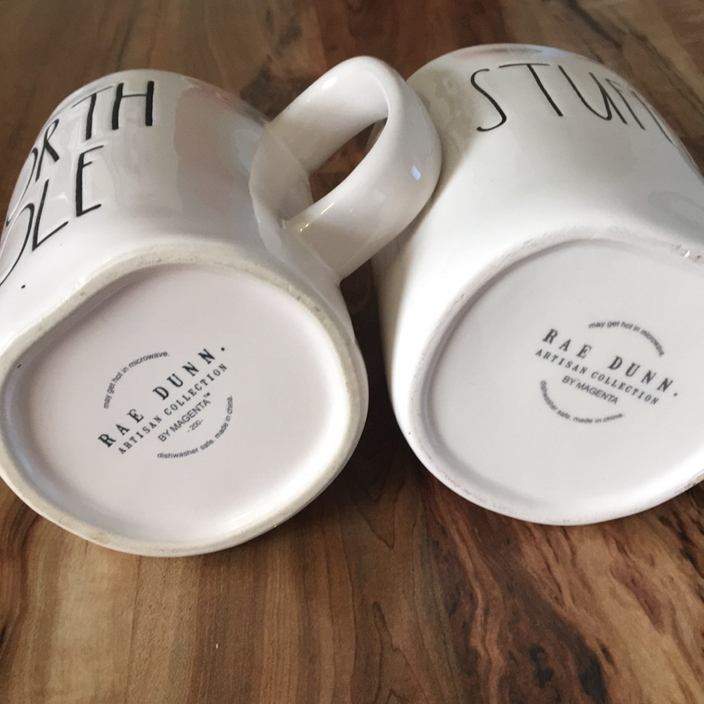 Rae Dunn Artisan Collection Set of Mugs “North Pole” & “Stuffed” - Picture 4 of 4